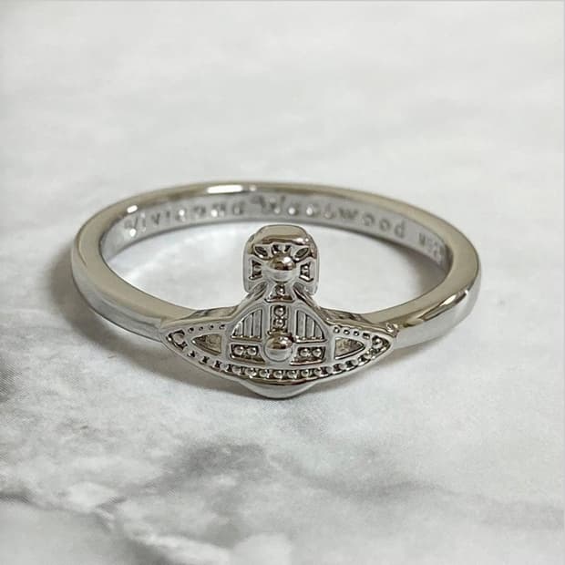 비비안웨스트우드 아카이브 시그니처 실버 orb링 반지 