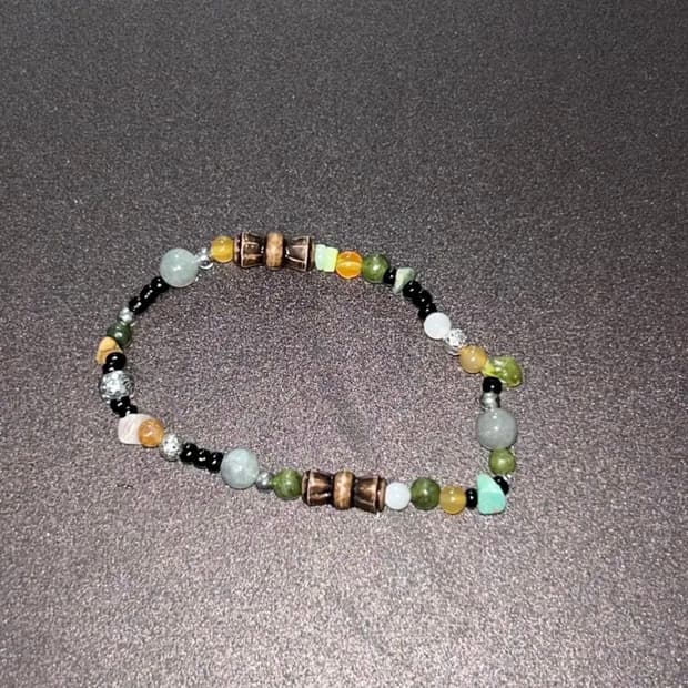 빈티지 비즈 팔찌 / vintage wood bracelet