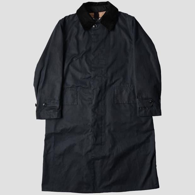 바버 X 마가렛호웰 A73 왁스자켓 네이비