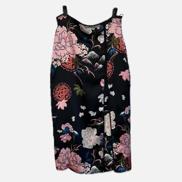 오리엔탈 치파오 슬릿 스커트