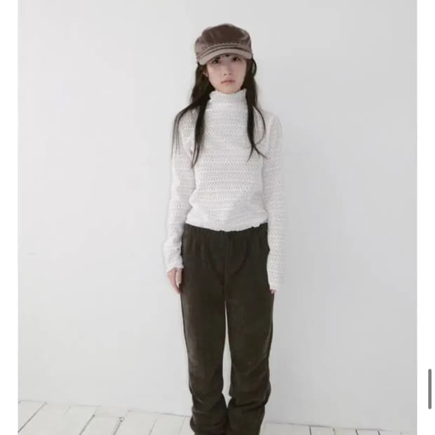 베이비랩 밍크 벨벳 팬츠 브라운