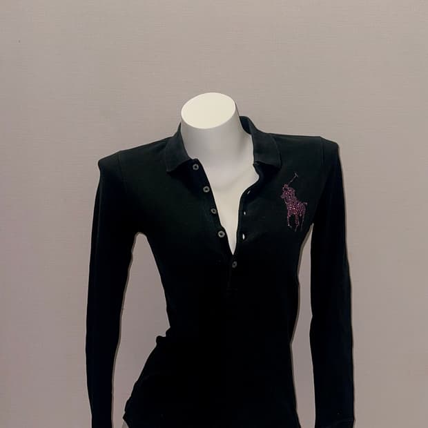 빈티지 폴로 큐빅 카라티