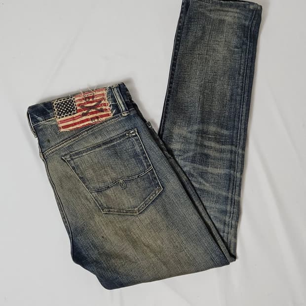 로렌 랄프로렌 폴로 성조기 USA 데님팬츠 빈티지 청바지 30 매장정품