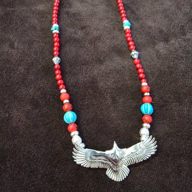 3Cross silver Warrior Spirit Eagle