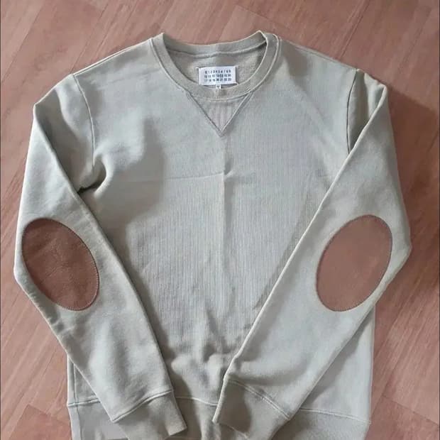 (48,100)마르지엘라 엘보우 패치 맨투맨 티셔츠