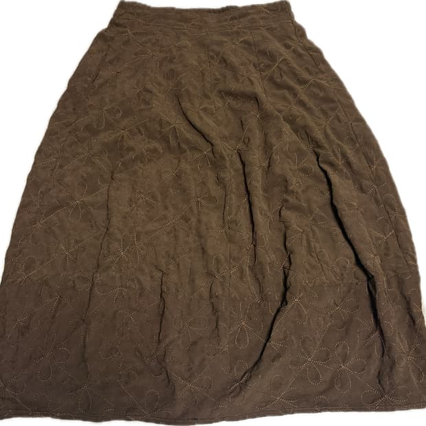 빈티지 모리걸 자수 벌룬 롱스커트