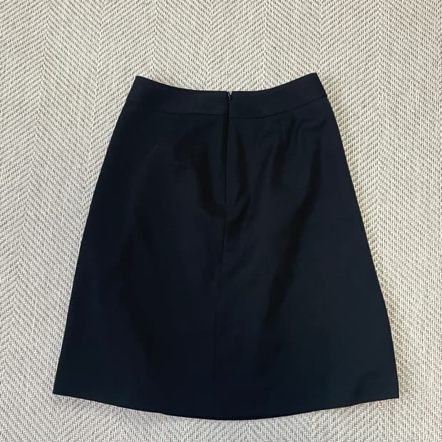 시슬리 블랙 미디 스커트 J03473