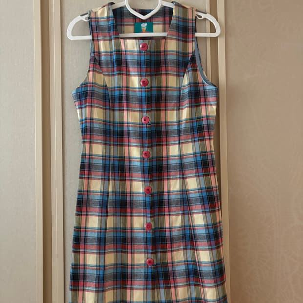 시눈 체크 원피스