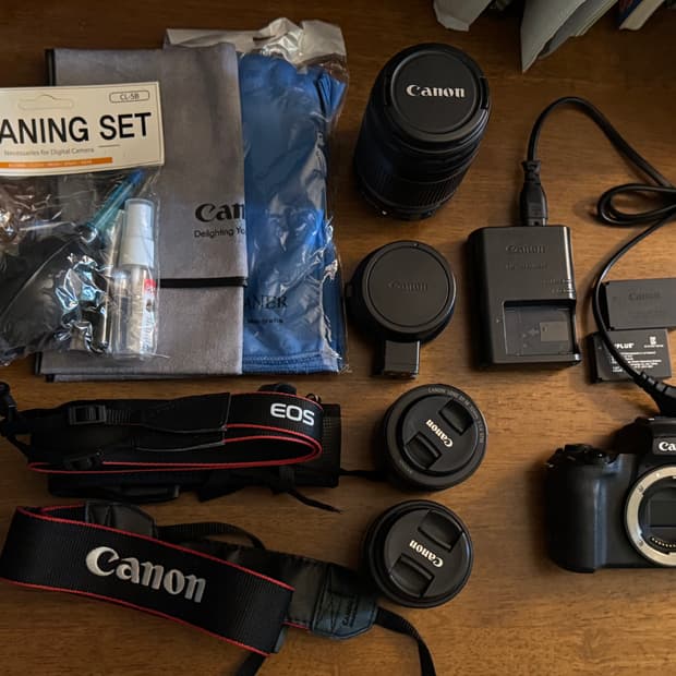 Canon M50 15-45mm렌즈 포함 패키지 (작례O, 배송비포함)
