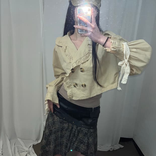 나폴레옹 버튼 러블리 니혼진 셔츠 