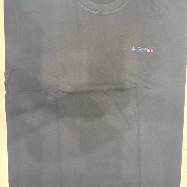 [새상품]Google Gemini 공식 티셔츠 XL 블랙