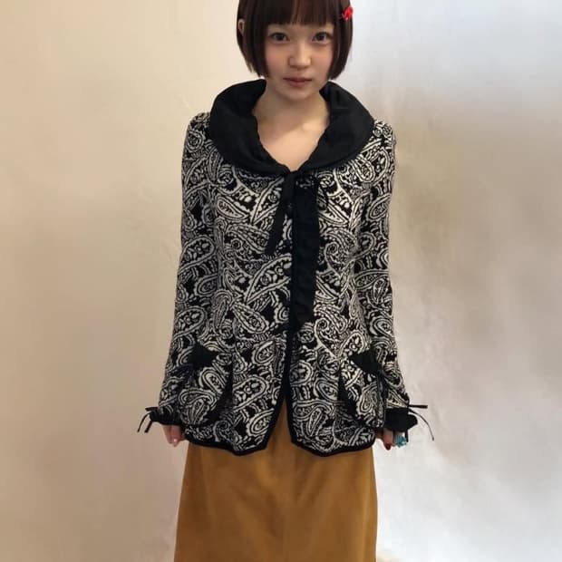 pattern cardigan 