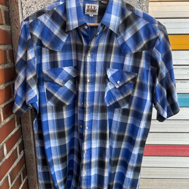 90‘s ELY cattleman western shirts