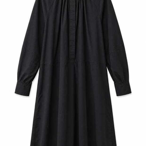 코스 릴랙스 핏 가더 미디 셔츠 드레스 32