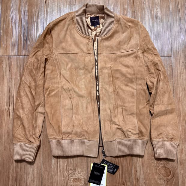 로보 염소가죽 스웨이드 자켓 새상품