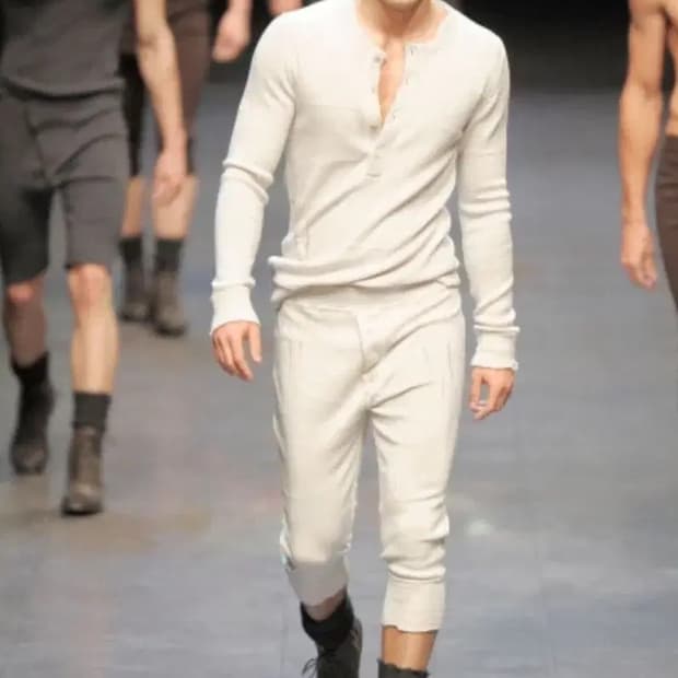 돌체앤가바나 빈티지 헨리넥 셔츠 / 니트