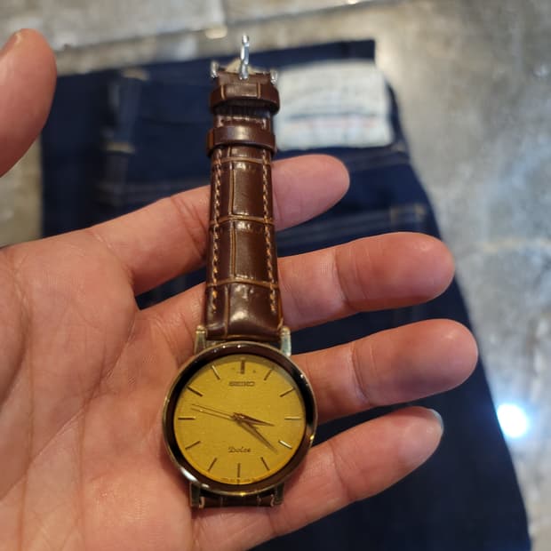 80년대 세이코 돌체 남성 금장 시계
