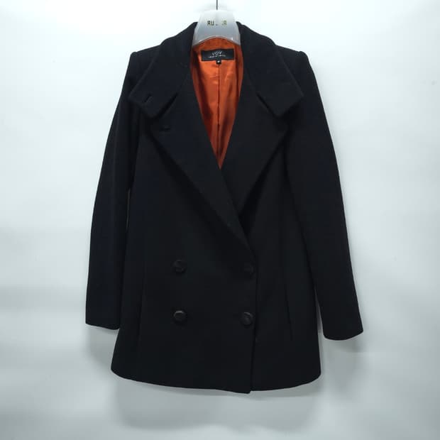 VOV(보브)여성 블랙 하프 울코트 55사이즈