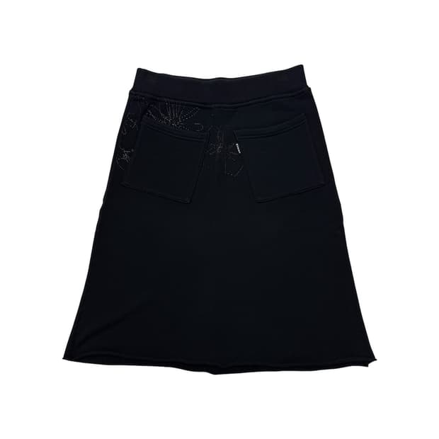 Gomme printed sweat skirt