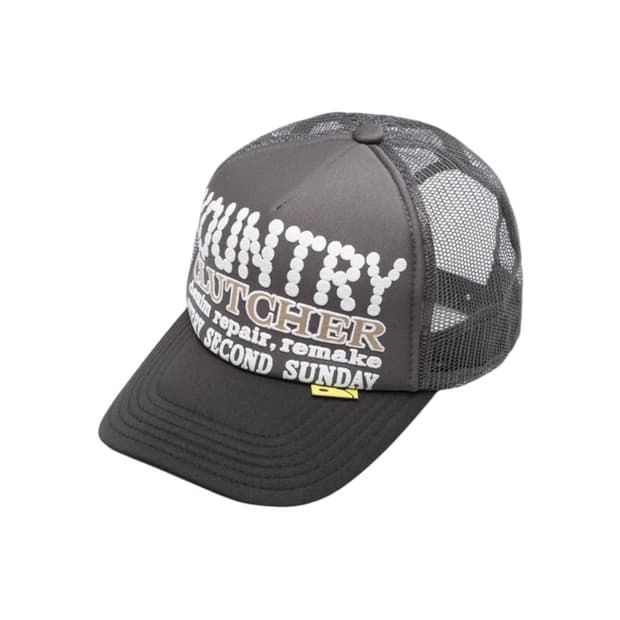 캐피탈 / 컨트리 펄 크리쳐 트러커캡 블랙