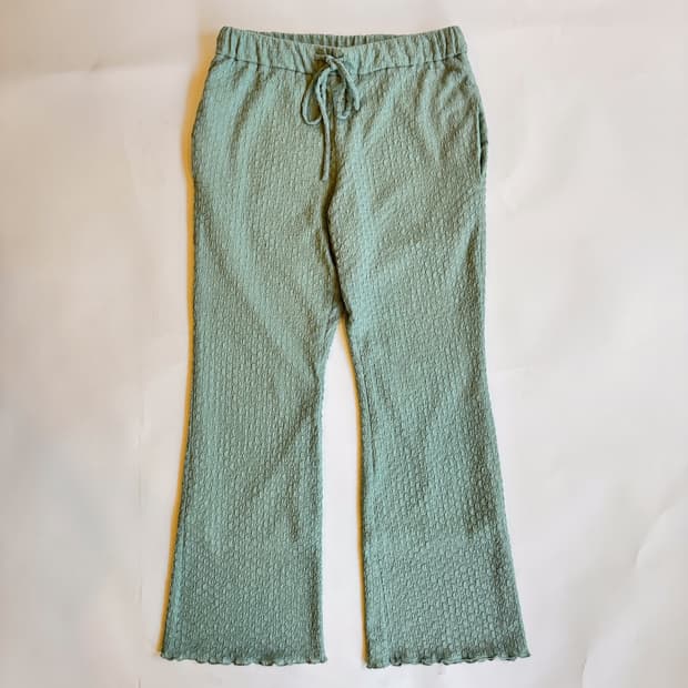 Mint Smocked Flare Pants