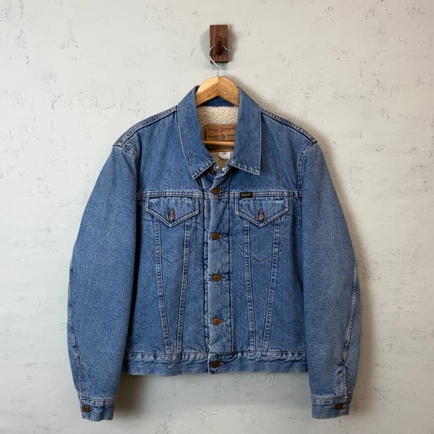 디젤 빈티지 데님 쉐르파 자켓