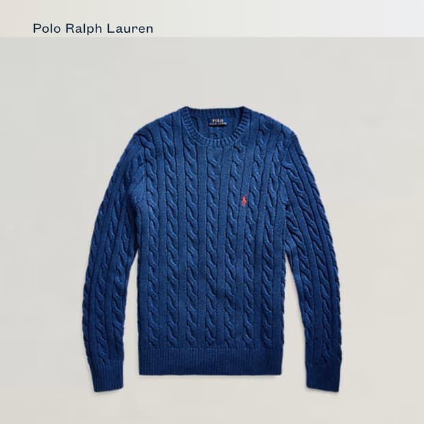 폴로 케이블 니트