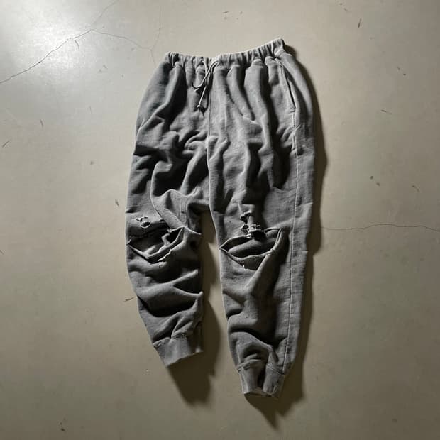 KZ ATELIER One-off Distressed Sweat pant