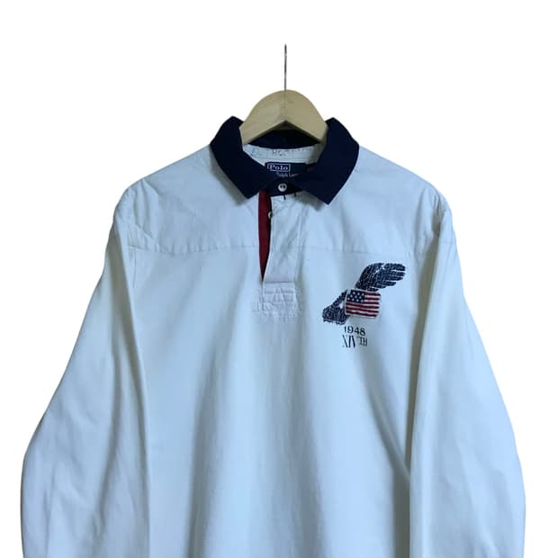 폴로 랄프로렌 90s 성조기 폴로윙 럭비티