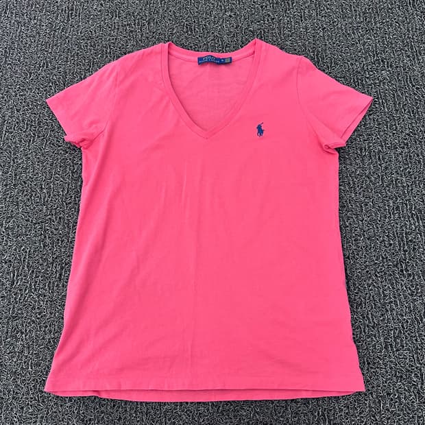 POLO 폴로 랄프로렌 여성 브이넥 반팔티셔츠 M