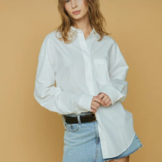 글로니(GLOWNY) 대디 셔츠 화이트