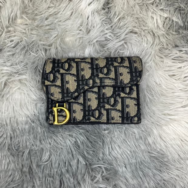 [A급/정품] (더스트백 증정) 디올 새들 오블리크 카드지갑