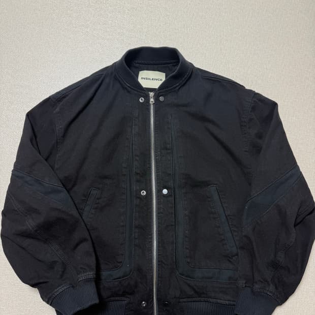 [S]인사일런스 콘트라스트 데님 블루종