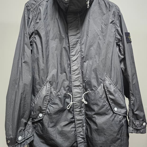 스톤아일랜드 멤브라나 롱 자켓