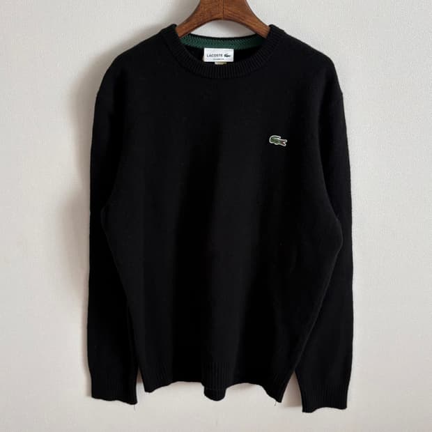 라코스테 클래식핏 울 니트 블랙 XL