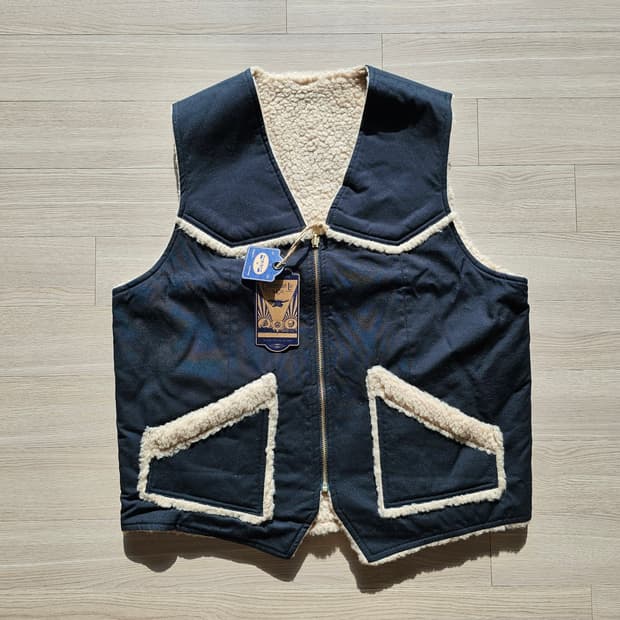 새제품) 구즈베리레이 양털 양면 조끼 베스트 아메카지 모리걸