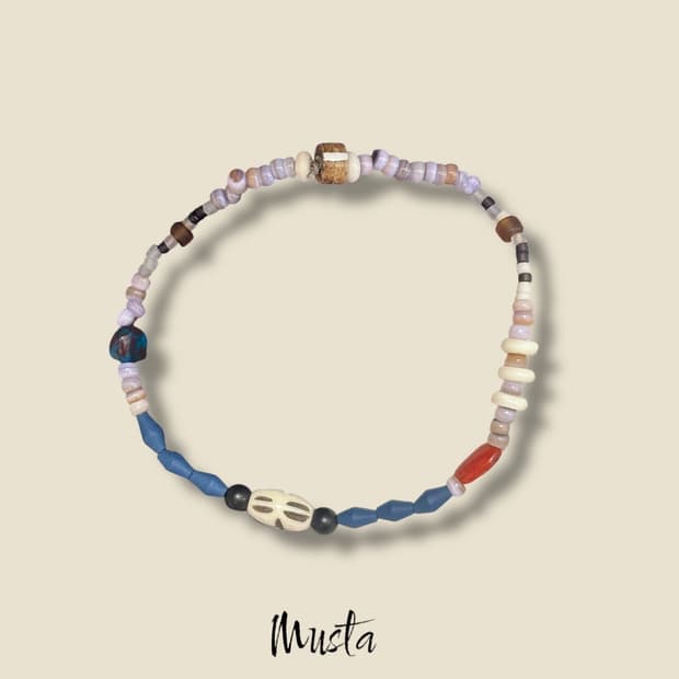 Musta cow horn mix gemstone bracelet