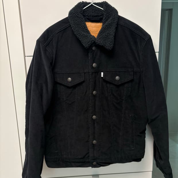 리바이스 코듀로이 쉐르파 자켓 블랙 M(100)사이즈
