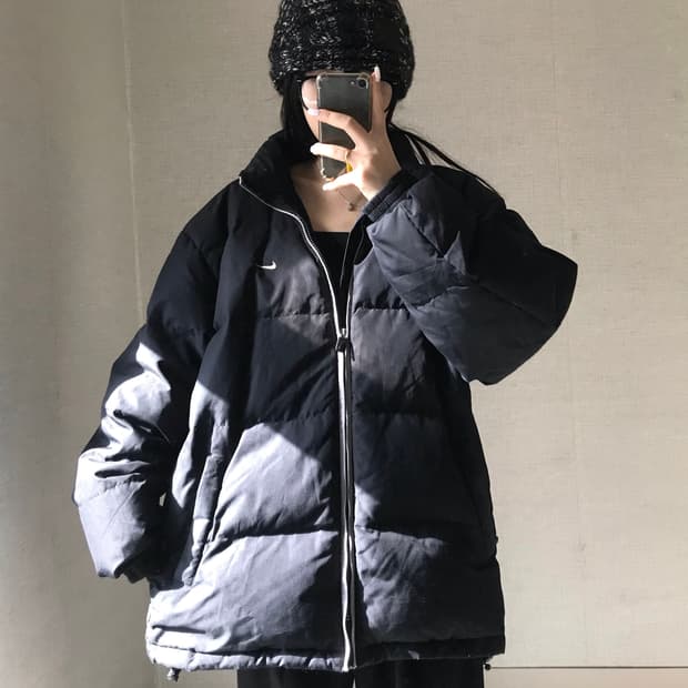 나이키 00s 블랙 패딩