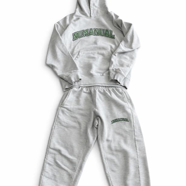 노매뉴얼 후드 상하의 세트