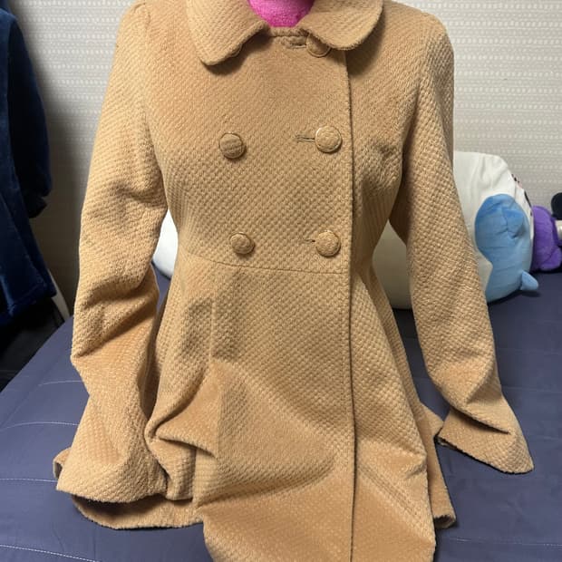 빈티지 더블버튼 숏코트