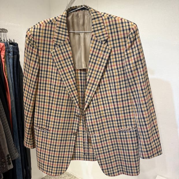 닥스 체크 블레이저