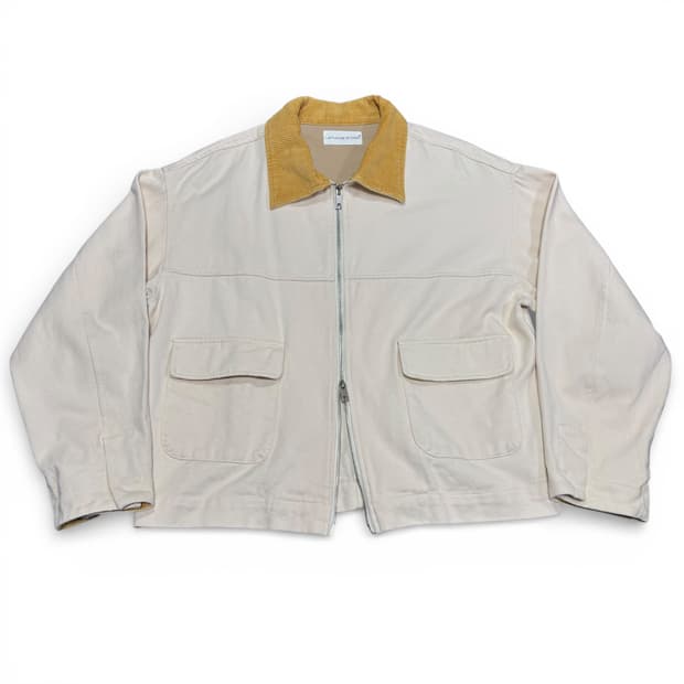 L 라퍼지스토어 아이보리 코듀로이 트러커 워크자켓