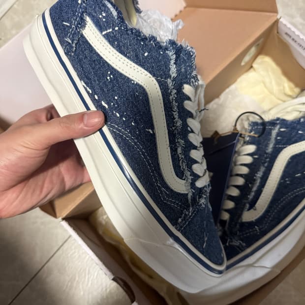 275사이즈 반스 인빈시블 올드스쿨 데님