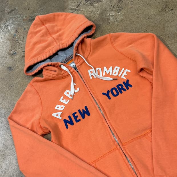 아베크롬비 오렌지 후드집업