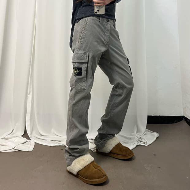 Stone Island Grey Cargo Pants