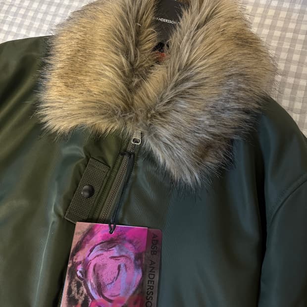 앤더슨벨 카라 퍼 봄버 자켓 M 새상품