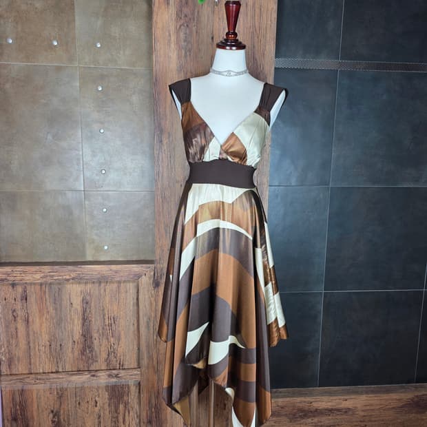 USA 아트프린트 드레스