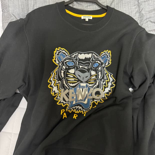 겐조 블랙블루 타이거맨투맨 