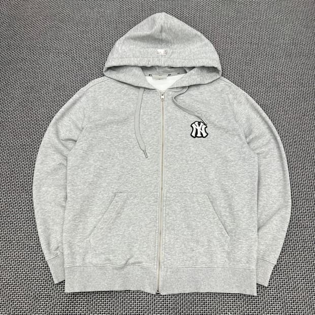 엠엘비 그레이 로고 후드집업